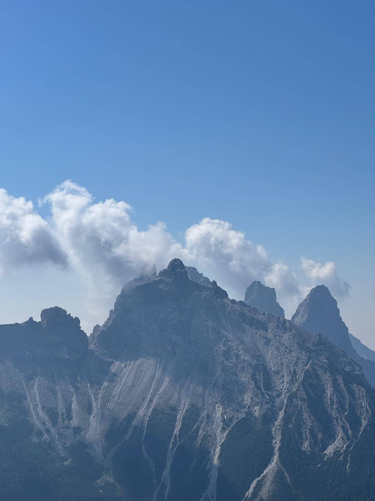 Sul Monte Rite vista sulle nostre prossime vette