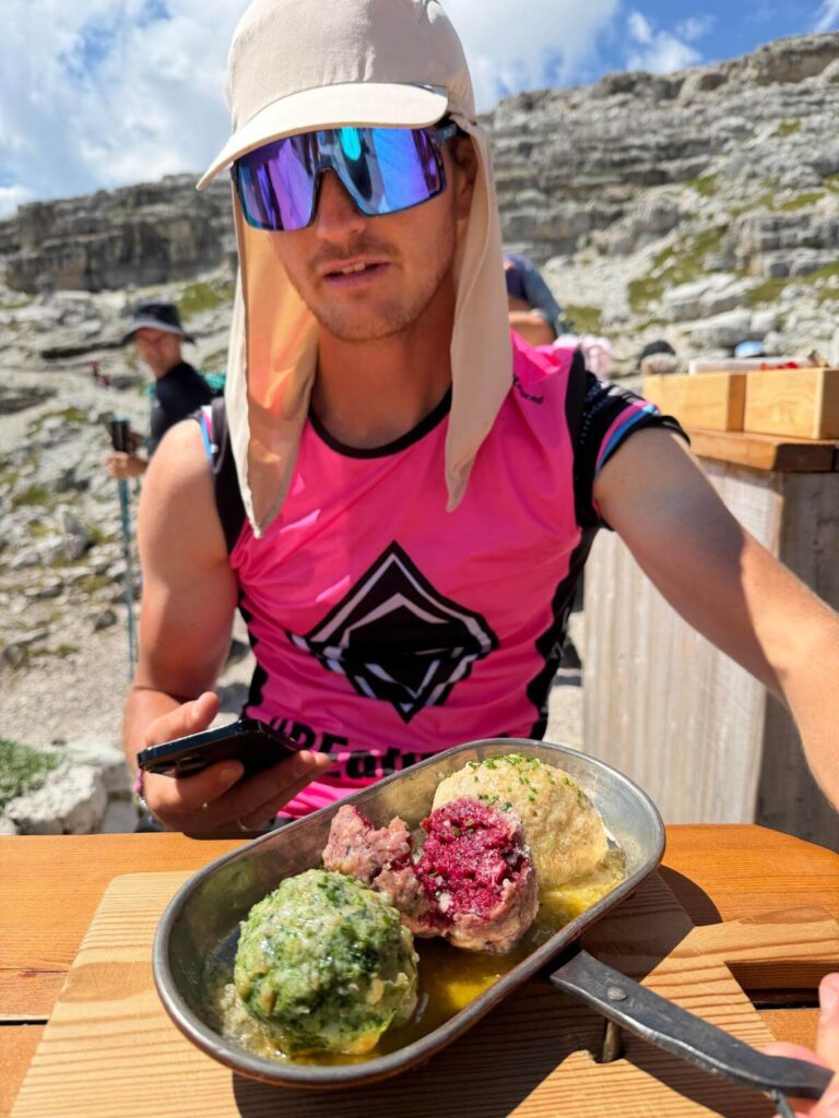 Mat col suo tris di canederli 14.08.26