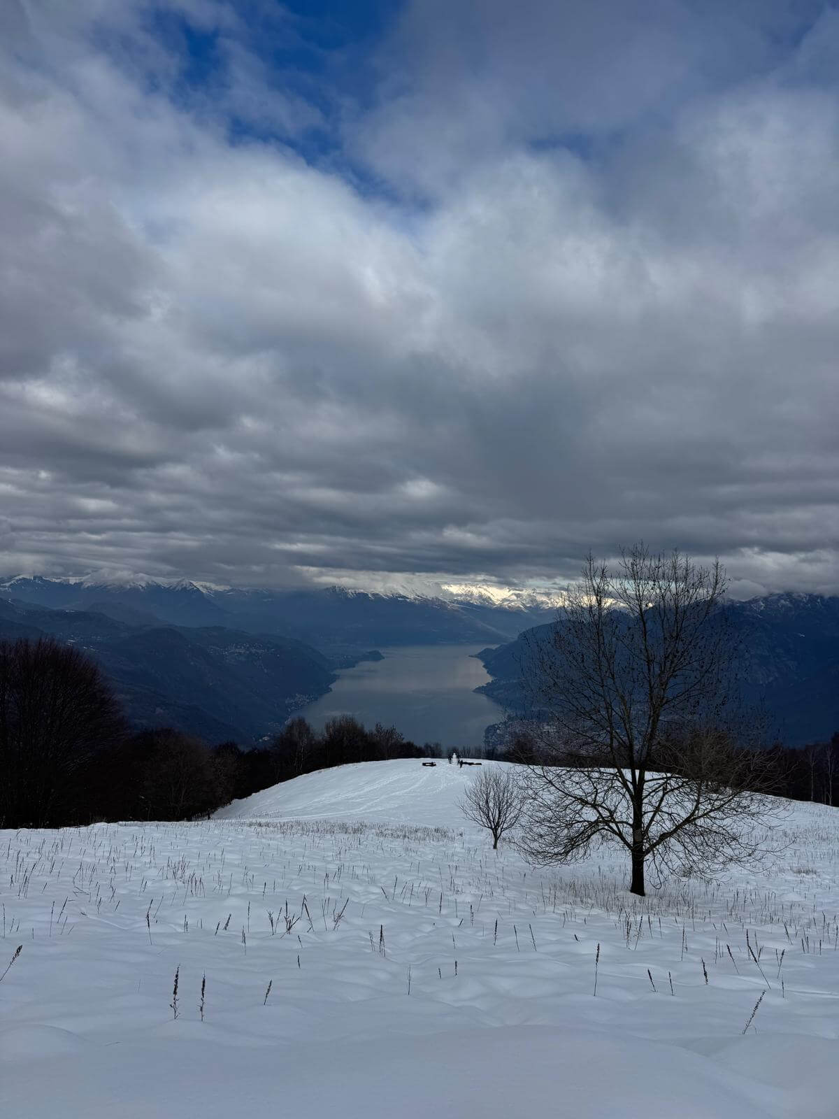 Panorama verso il Lago di Como (si vede proprio la biforcazione) 07.02.26 Panorama verso il Lago di Como (si vede proprio la biforcazione) 07.02.26