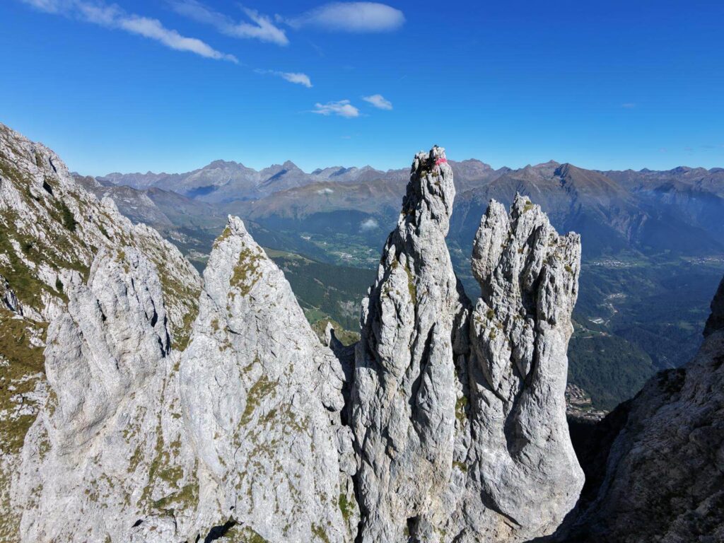 In vetta alla Genzianella, foto con drone 26.09.26