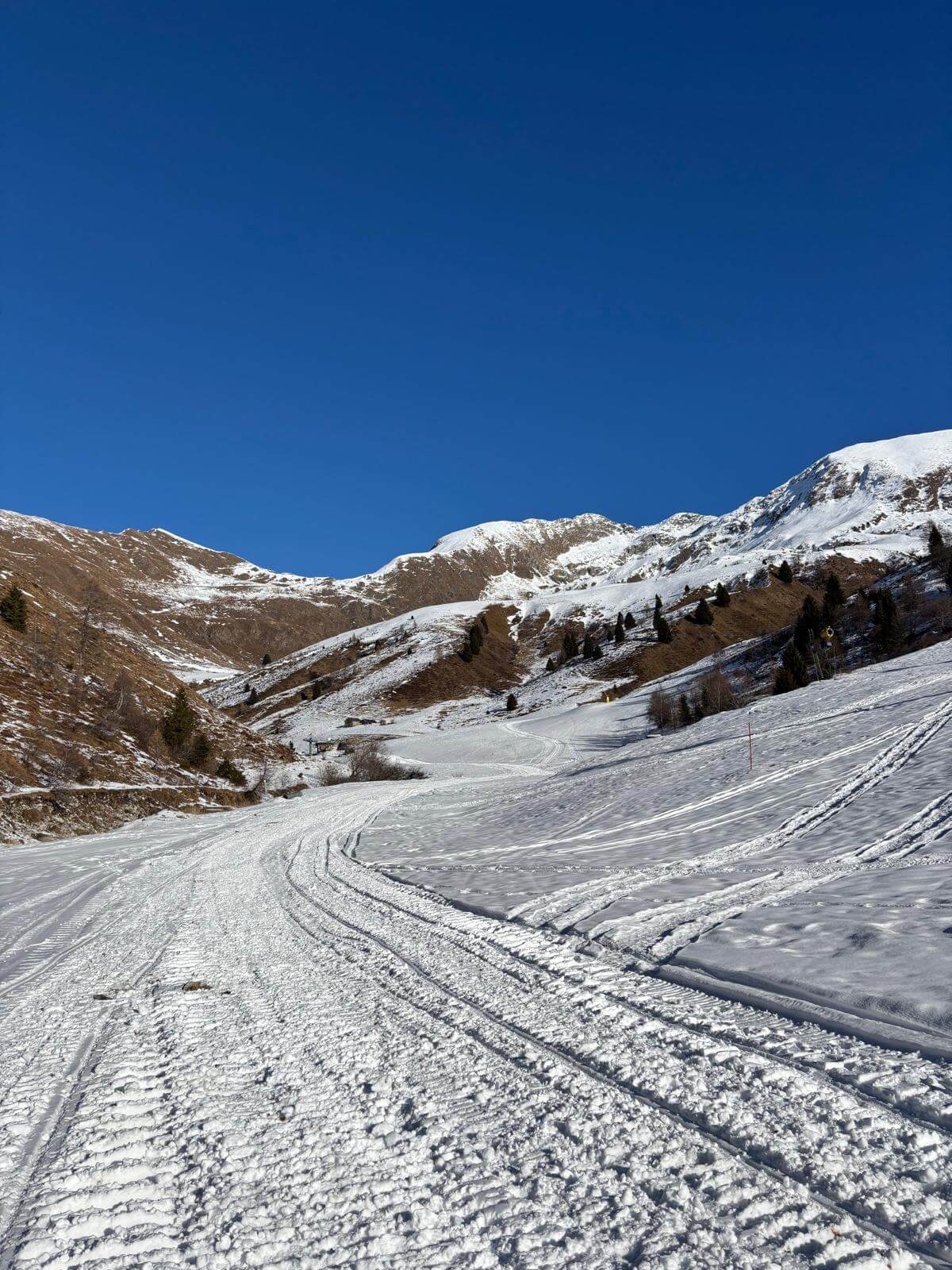 La Val Carisole con le sue piste da sci non funzionanti ormai da anni 28.12.25