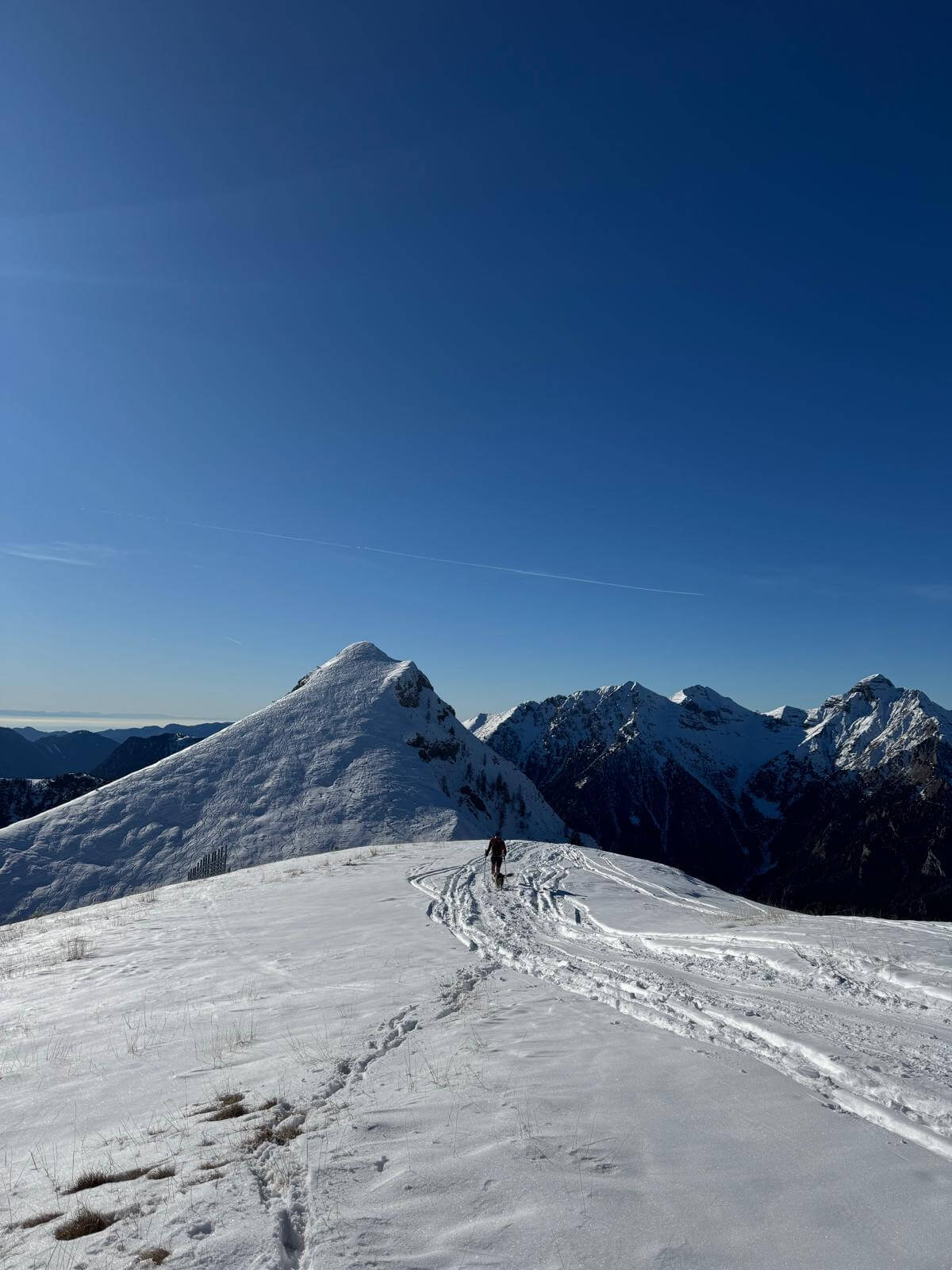 Scendiamo dal Valgussera e ci dirigiamo verso il Pizzo del Vescovo 28.12.25